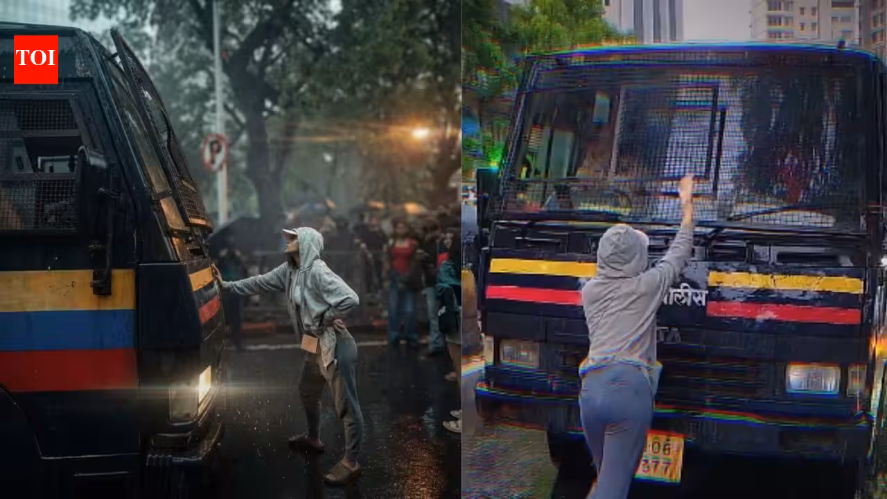 40 मिनट, 1 वैन, एक शहर का अवलोकन: मुंबई की महिला की तस्वीर सीजेपी विरोध प्रदर्शन के पीछे के संकल्प को दर्शाती है | मुंबई समाचार