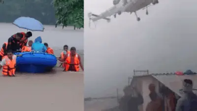 गुजरात बाढ़ संकट गहराया: लगातार बारिश के बीच एनडीआरएफ, तटरक्षक बल ने बचाव अभियान तेज किया; 30 से अधिक श्रमिकों को एयरलिफ्ट किया गया | अहमदाबाद समाचार