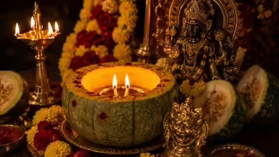 कुष्मांडा दीपम लाभ: कुष्मांडा दीपम क्या है? लौकी का दीया जलाने के 7 ज्योतिषीय लाभ |